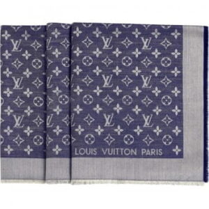 Monogram Denim Shawl M71376 Blue