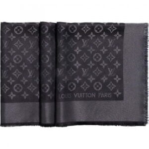 Monogram Lurex Shawl M72252 Black