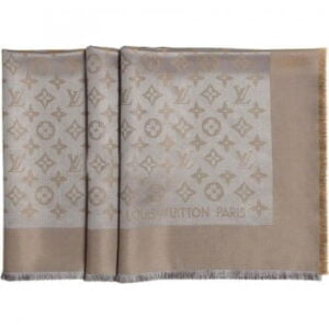 Monogram Lurex Shawl M71379 Beige
