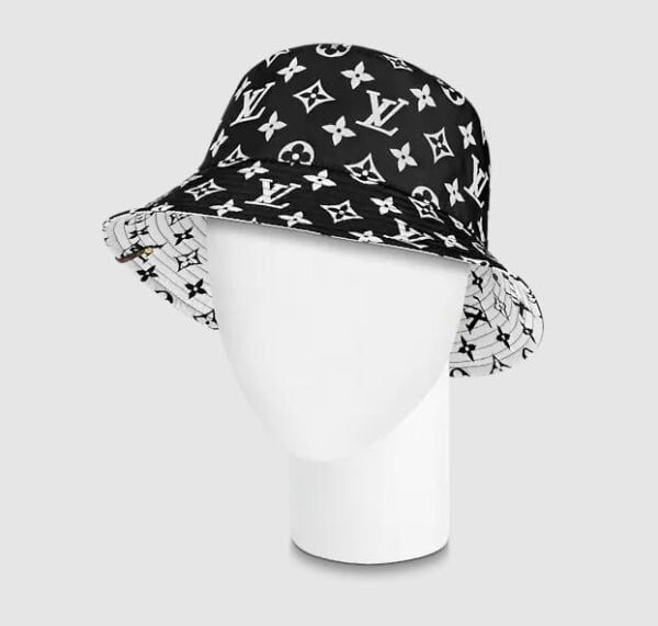Monogram Bucket Black White Hat M76724 - Image 2