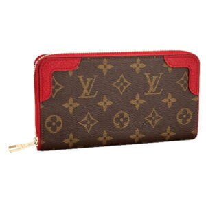 M61854 ZIPPY RETIRO Zipped Wallet Red brown