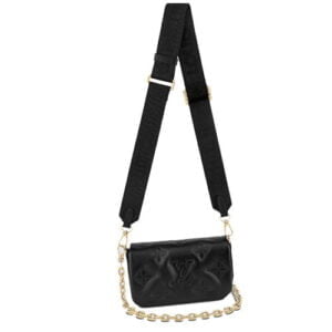 M81398 Wallet on Strap Bag Black